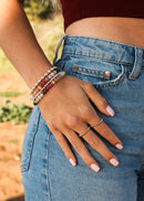 Natural Gemstone Bracelet + 14k Gold Filled Toggle : Gold Rush - Natural Beginnings