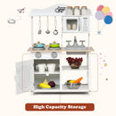 Wooden Pretend Play Kitchen Set for Kids with Accessories and Sink - Natural Beginnings