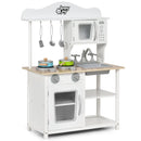 Wooden Pretend Play Kitchen Set for Kids with Accessories and Sink - Natural Beginnings