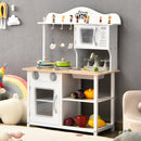 Wooden Pretend Play Kitchen Set for Kids with Accessories and Sink - Natural Beginnings