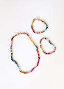 Natural Gemstone Bracelet + 14k Gold Filled Toggle : Gold Rush - Natural Beginnings