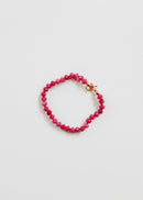 Pink Jade + 14k Gold Filled Toggle || Gemstone Bracelet or Anklet - Natural Beginnings