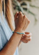 Turquoise + 14k Gold Filled Toggle || Gemstone Bracelet or Anklet - Natural Beginnings