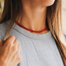 Pink Jade + 14k Gold Filled Toggle || Gemstone Necklace - Natural Beginnings
