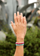 Pink Jade + 14k Gold Filled Toggle || Gemstone Bracelet or Anklet - Natural Beginnings