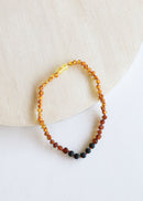 Raw Ombre Baltic Amber + Lava || Necklace - Natural Beginnings