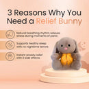 Breathing Rabbit Soothing Sensory Plush Toy With Relieve Anxiety Bunny Comforter Breathes For Newborn Conciliate Baby - Natural Beginnings
