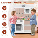Wooden Pretend Play Kitchen Set for Kids with Accessories and Sink - Natural Beginnings