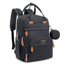 Diaper Bag Backpack - Tote - Multi Function Waterproof Diaper Bag, Travel Essentials Baby Bag with Changing Pad, Stroller Straps & Pacifier Case - Unisex, Black - Natural Beginnings