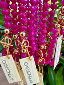 Pink Jade + 14k Gold Filled Toggle || Gemstone Necklace - Natural Beginnings