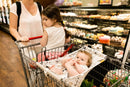 Baby Shopping Cart Hammock | Coming Up Roses Beautiful Floral Print - Natural Beginnings
