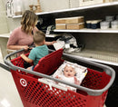 Baby Shopping Cart Hammock | Coming Up Roses Beautiful Floral Print - Natural Beginnings