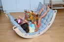 Climbing Arch / Rocker with Dinosaur Pattern Pillow - Natural Beginnings