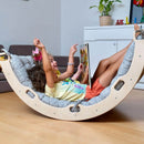 Climbing Arch / Rocker with Dinosaur Pattern Pillow - Natural Beginnings