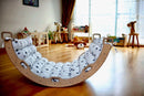 Climbing Arch / Rocker with Star Pattern Pillow - Natural Beginnings