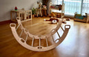 Climbing Arch / Rocker with Map Pattern Pillow - Natural Beginnings