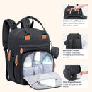 Diaper Bag Backpack - Tote - Multi Function Waterproof Diaper Bag, Travel Essentials Baby Bag with Changing Pad, Stroller Straps & Pacifier Case - Unisex, Black - Natural Beginnings
