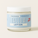 Unscented Tallow Skincare Collection | 4 - Piece Gift Set | Grass - Fed Tallow Lotion, Body Butter, Balm & Whipped Moisturizer - Natural Beginnings