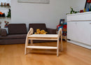 Twins Montessori Kitchen Stool - Wooden Step Stool - Natural Beginnings
