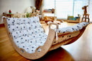 Climbing Arch with Ladder Ramp and Star Pillow Set | Wooden Climber Set - Natural Beginnings