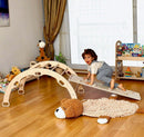 Wooden Climbing Arch Rocker with Ramps - Natural Beginnings