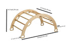 Wooden Climbing Arch Rocker with Ramps - Natural Beginnings