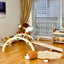 Wooden Climbing Arch Rocker with Ramps - Natural Beginnings